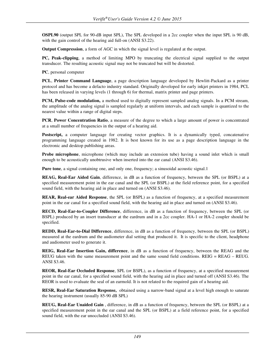 Audioscan Verifit 2 User Manual | Page 149 / 156