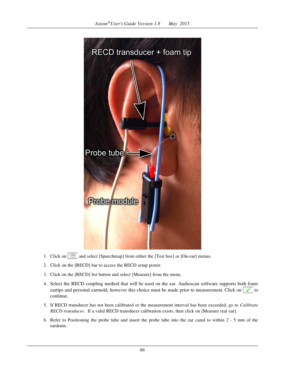 Recd results, Ansi s3.46(2013) recd | Audioscan Axiom User Manual | Page 66 / 130