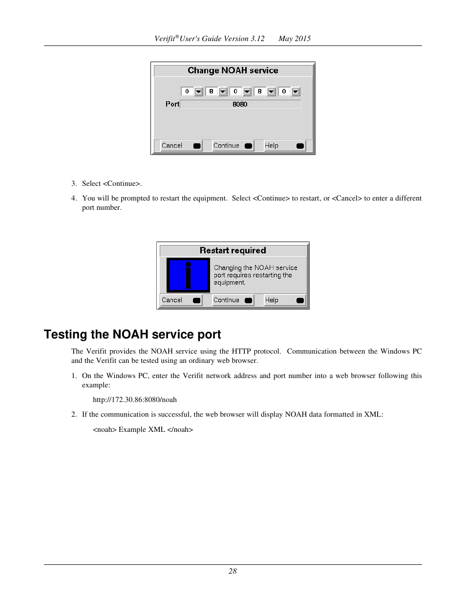 Testing the noah service port | Audioscan Verifit User Manual | Page 28 / 155