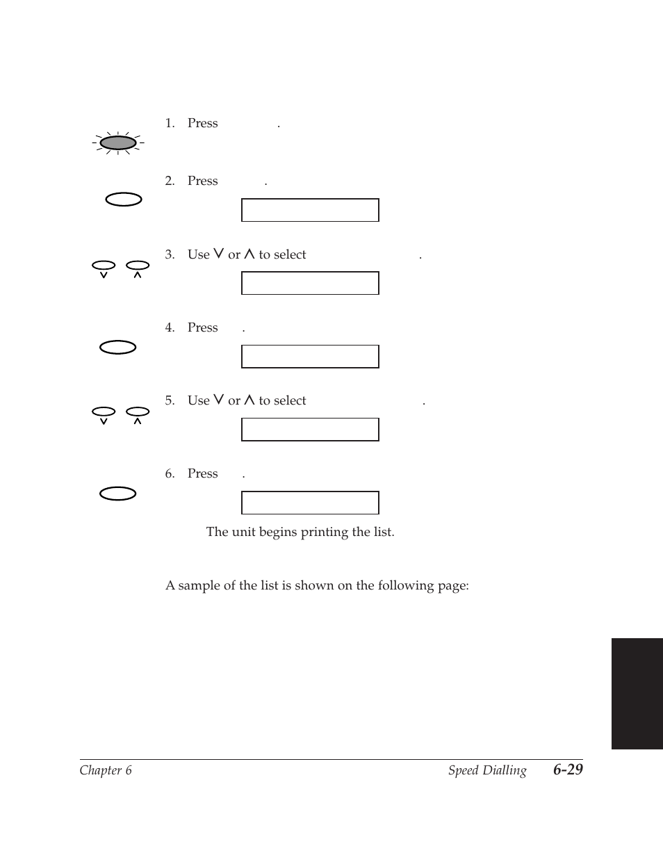 Printing the group dial list | Canon C70 User Manual | Page 175 / 421