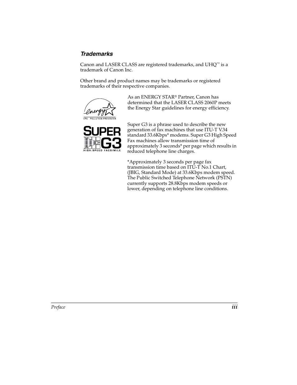 Trademarks | Canon H12157 User Manual | Page 3 / 359