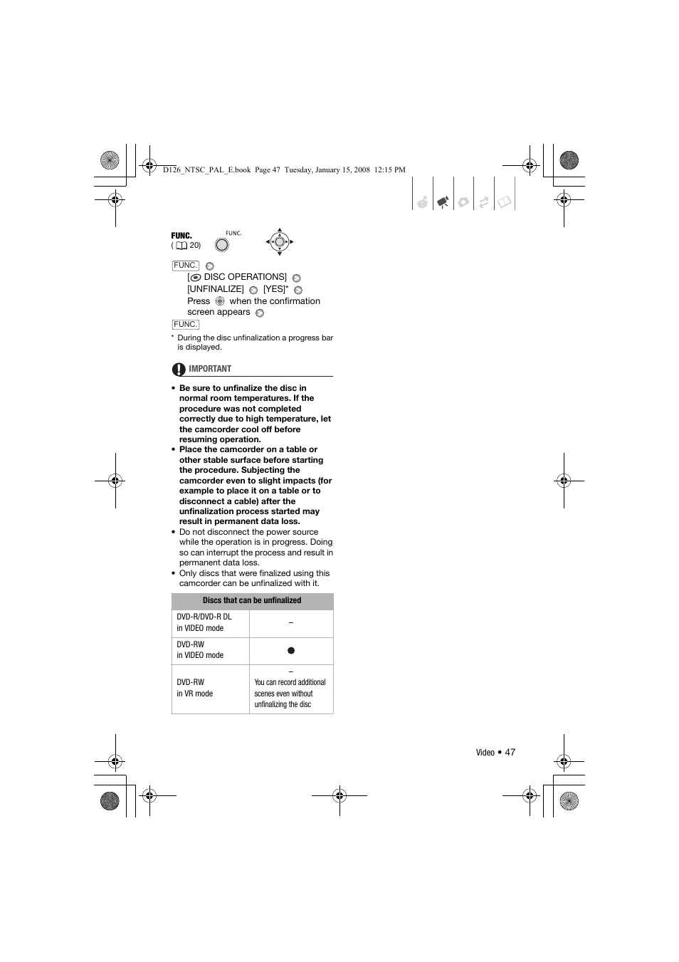 Canon DC301 User Manual | Page 47 / 87