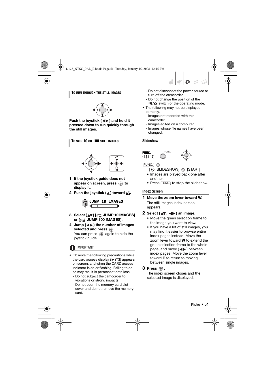 Canon DC301 User Manual | Page 51 / 87