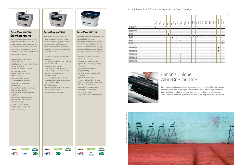 Canon’s unique all-in-one cartridge | Canon i 350 User Manual | Page 5 / 9