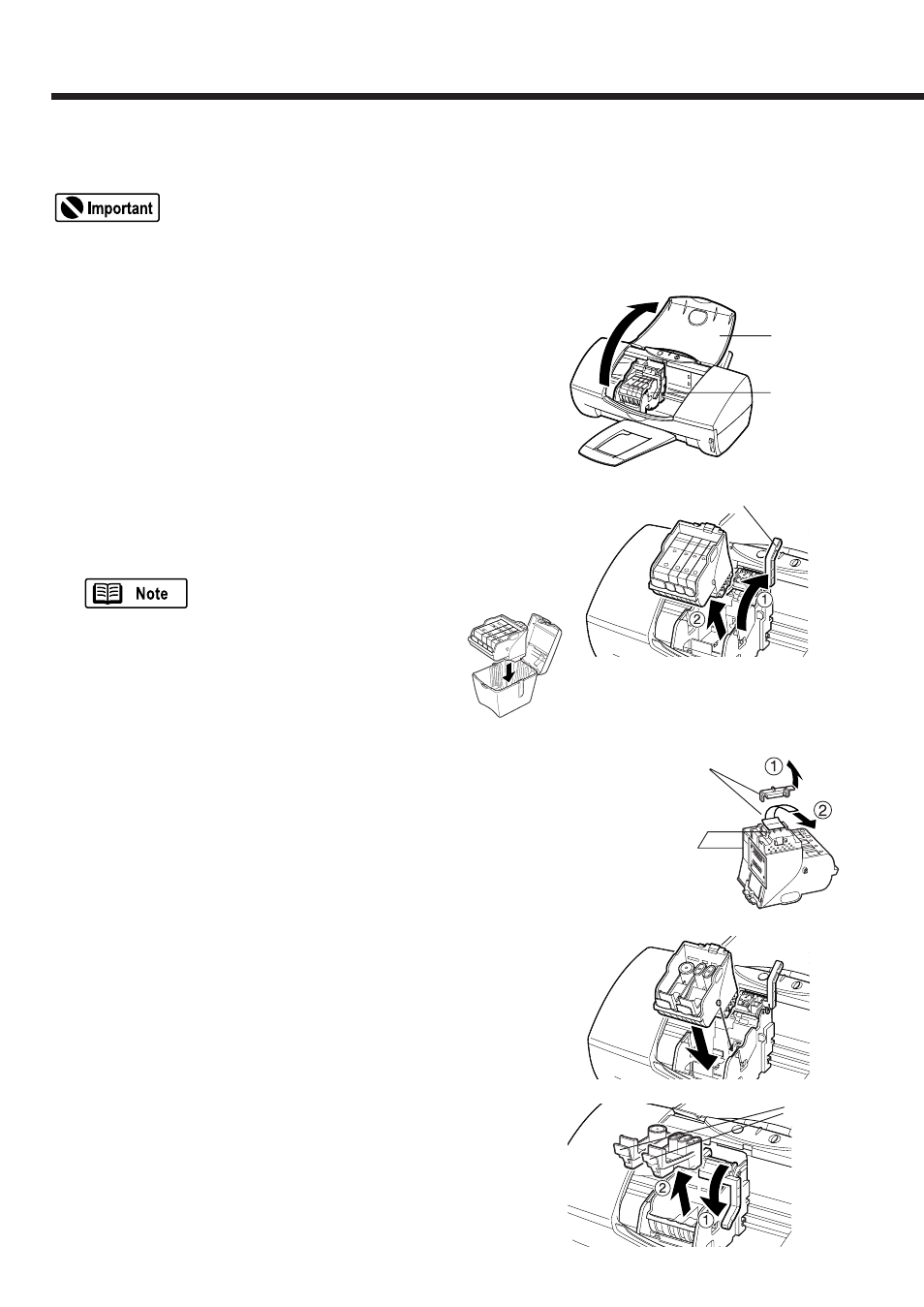 Chp.8: installing the photo bj cartridge, Installing the photo bj cartridge | Canon BJC-3000 User Manual | Page 30 / 80