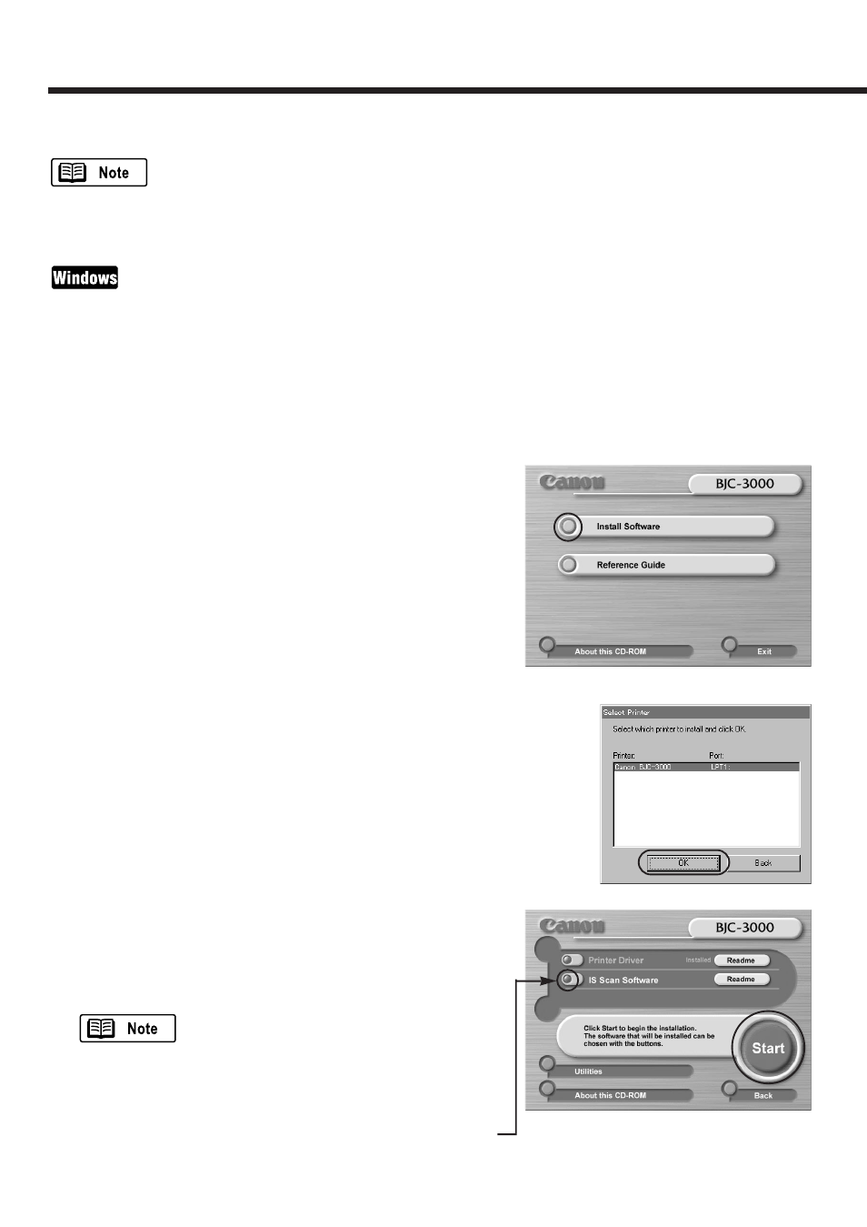 Chp.12: installing the is scan software, Installing the is scan software | Canon BJC-3000 User Manual | Page 42 / 80