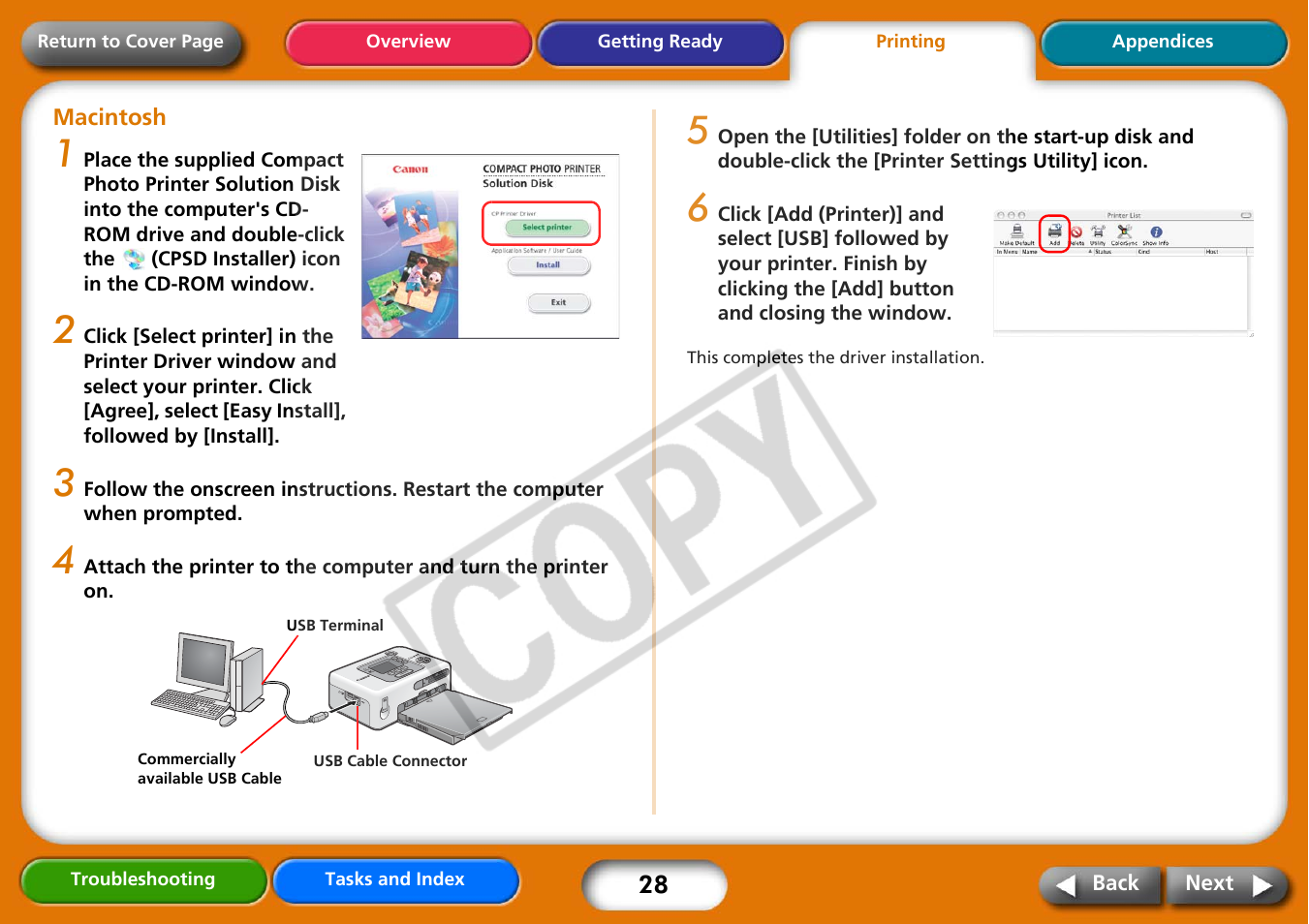Next | Canon CP730 User Manual | Page 28 / 51