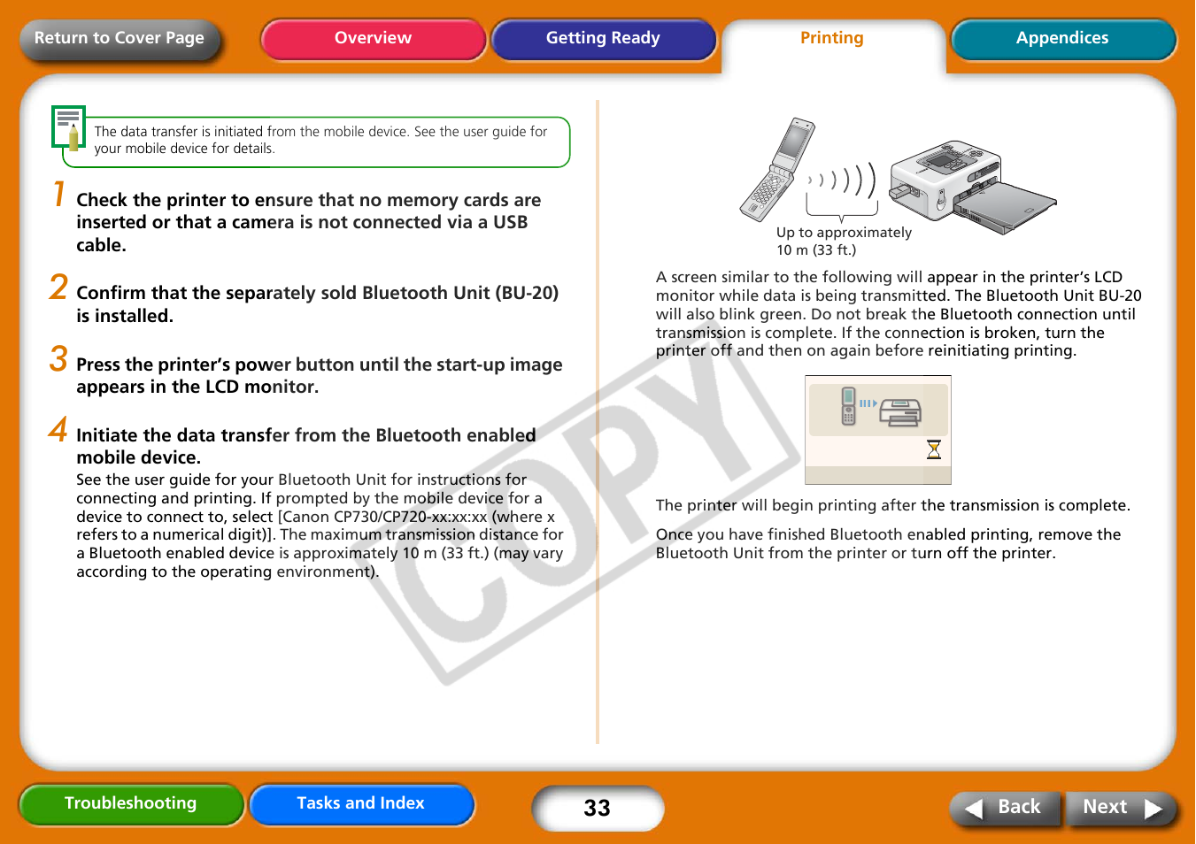 Next | Canon CP730 User Manual | Page 33 / 51