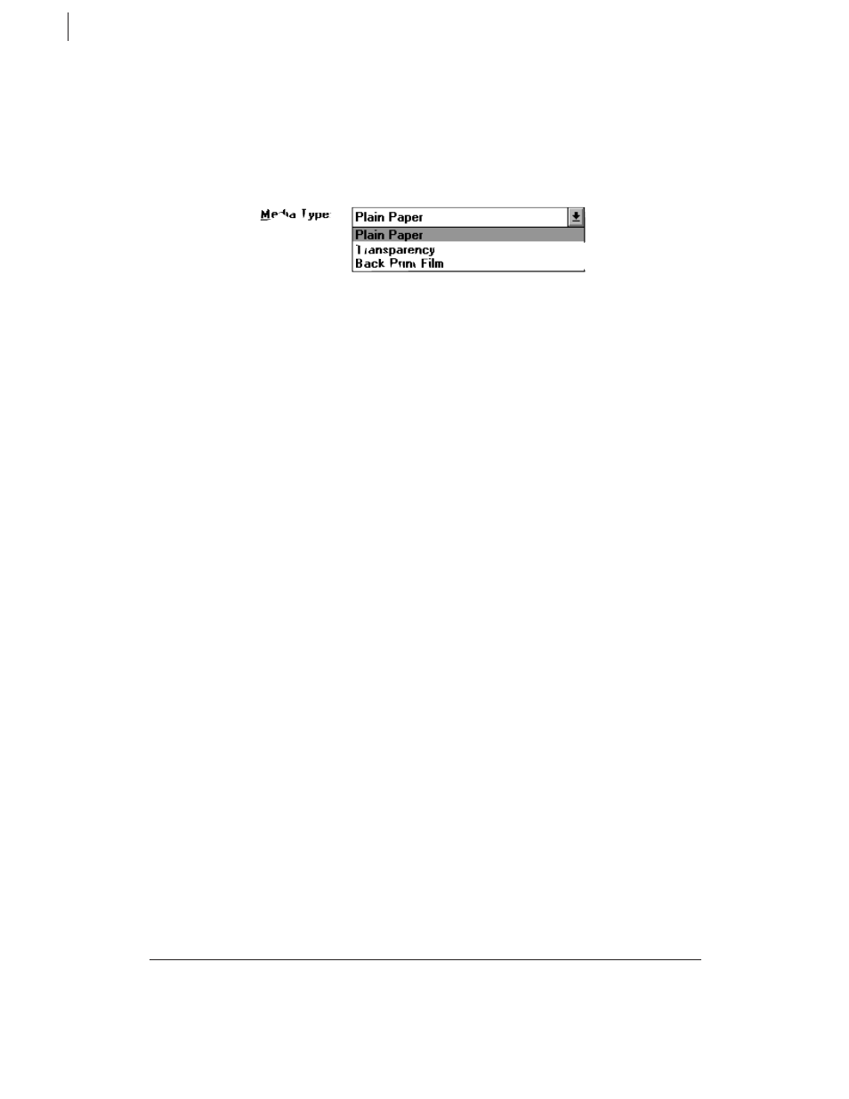 Media type option | Canon BJ-30 User Manual | Page 58 / 183