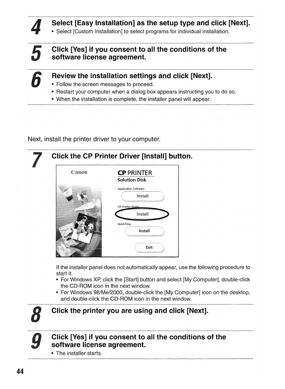Canon SELPHY CP400 User Manual | Page 45 / 97