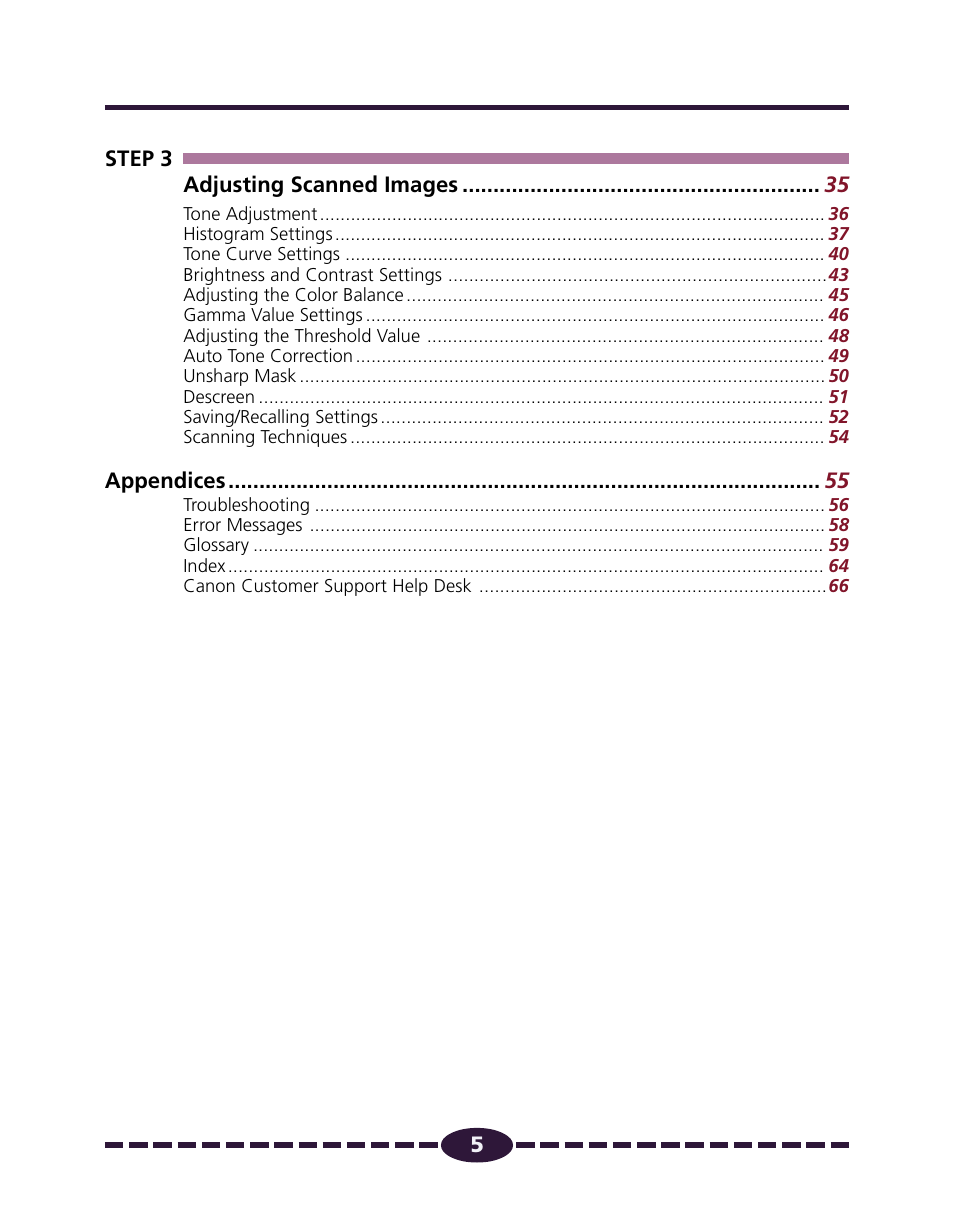 Canon N650U User Manual | Page 5 / 67