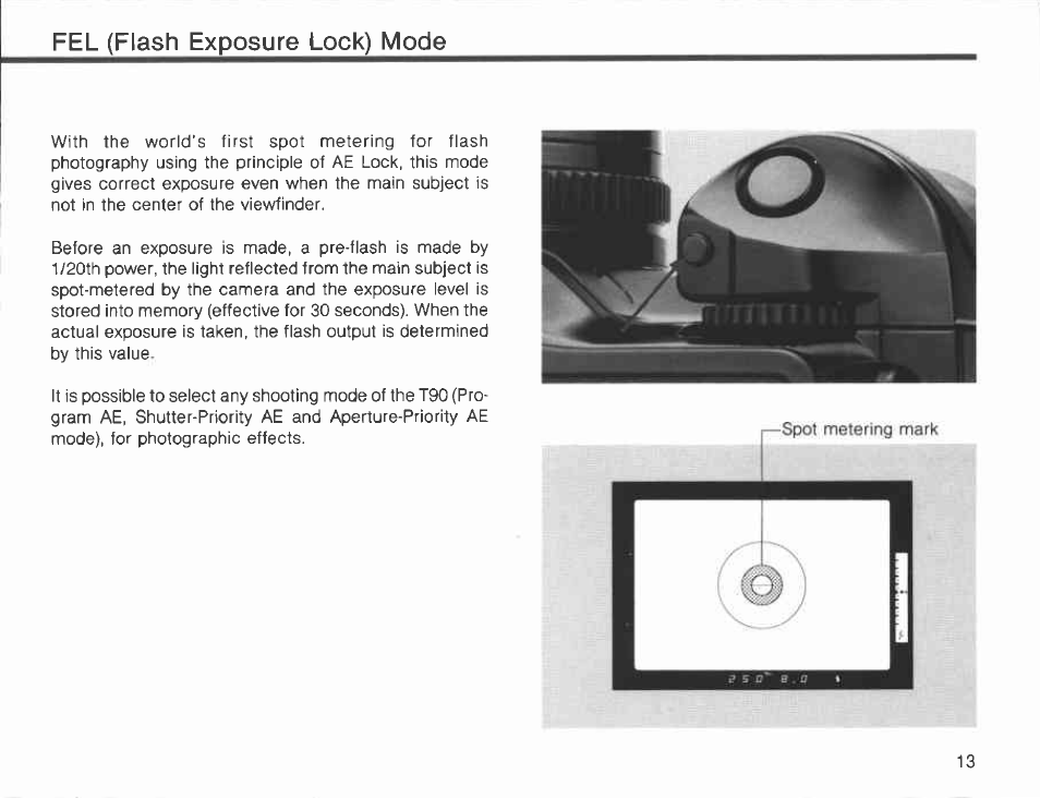 A-ttl mode (advanced-ttl) | Canon 300 TL User Manual | Page 13 / 74