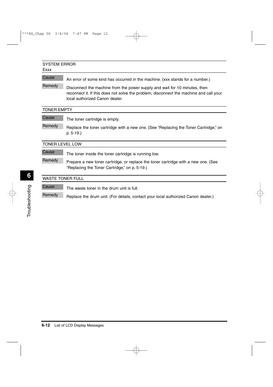 Canon IMAGERUNNER 1670F User Manual | Page 113 / 134