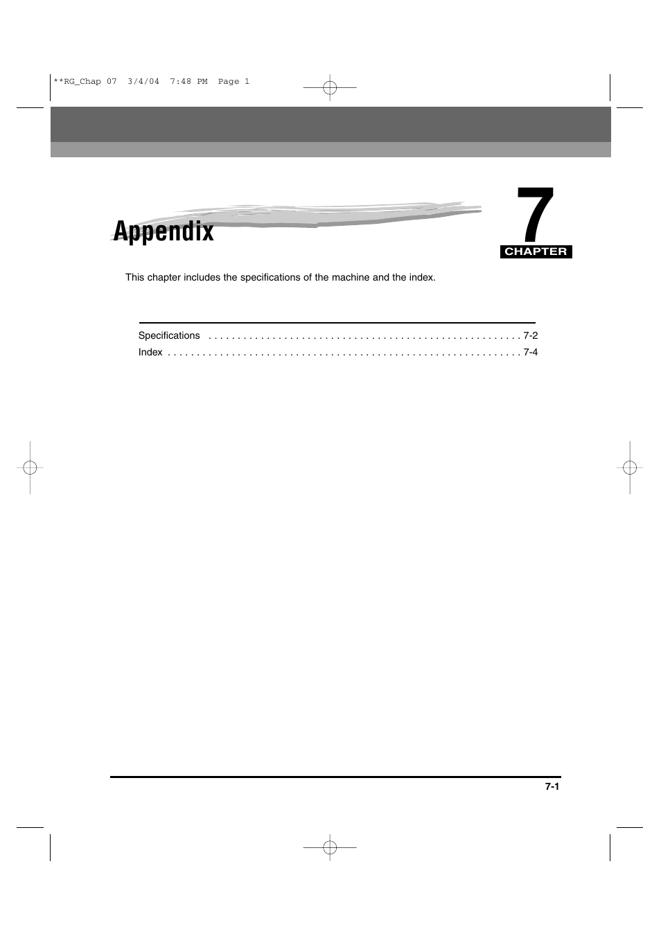 Appendix | Canon IMAGERUNNER 1670F User Manual | Page 124 / 134