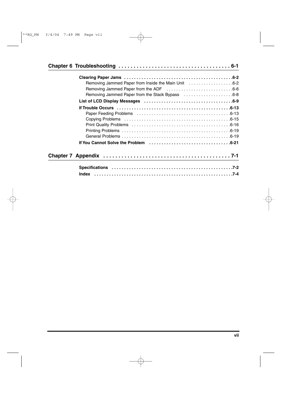 Canon IMAGERUNNER 1670F User Manual | Page 8 / 134