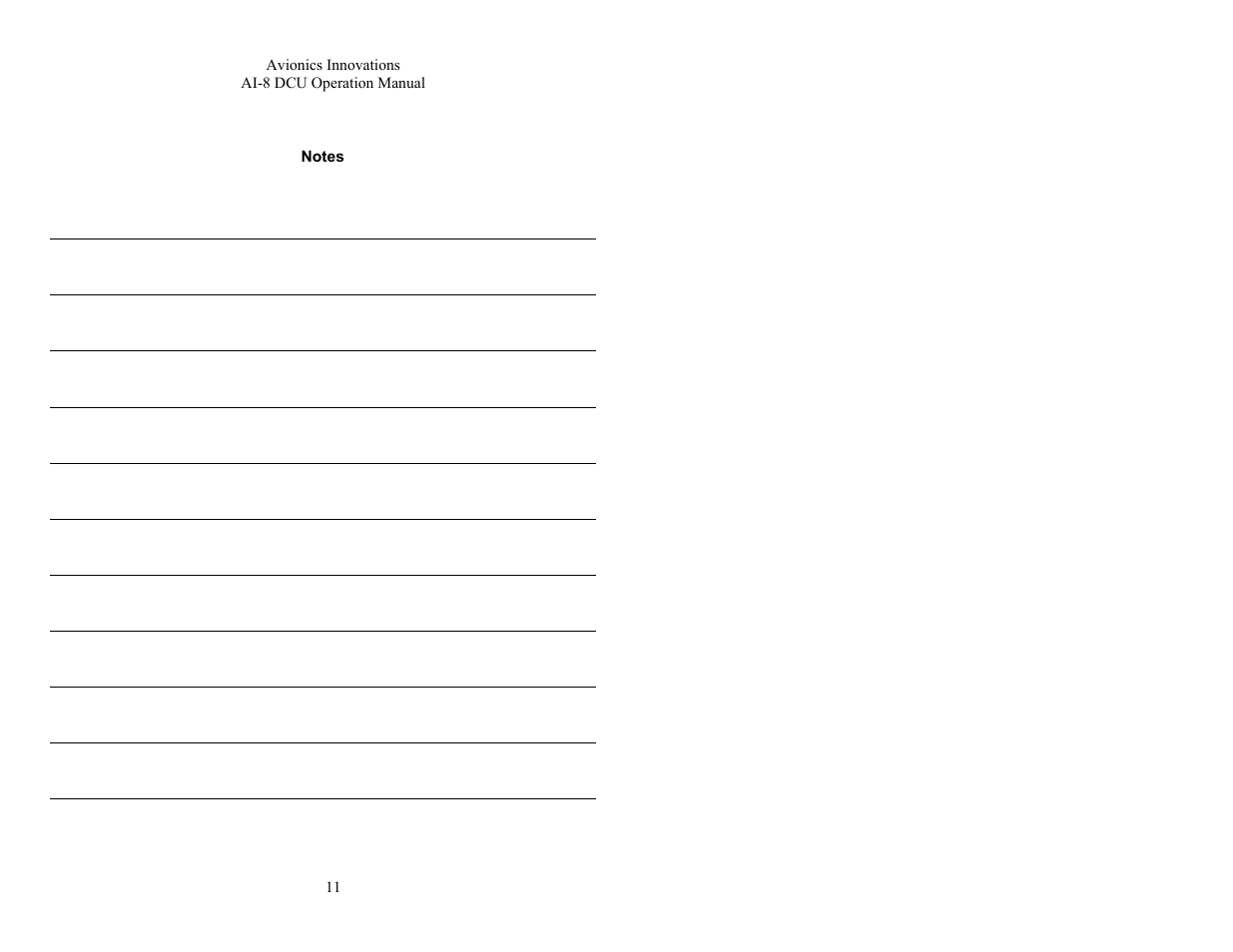 Track selection, Track scan, Changing the display | Avionics Innovations AI 8-DCU P/N: 11001 Operation Manual User Manual | Page 6 / 7