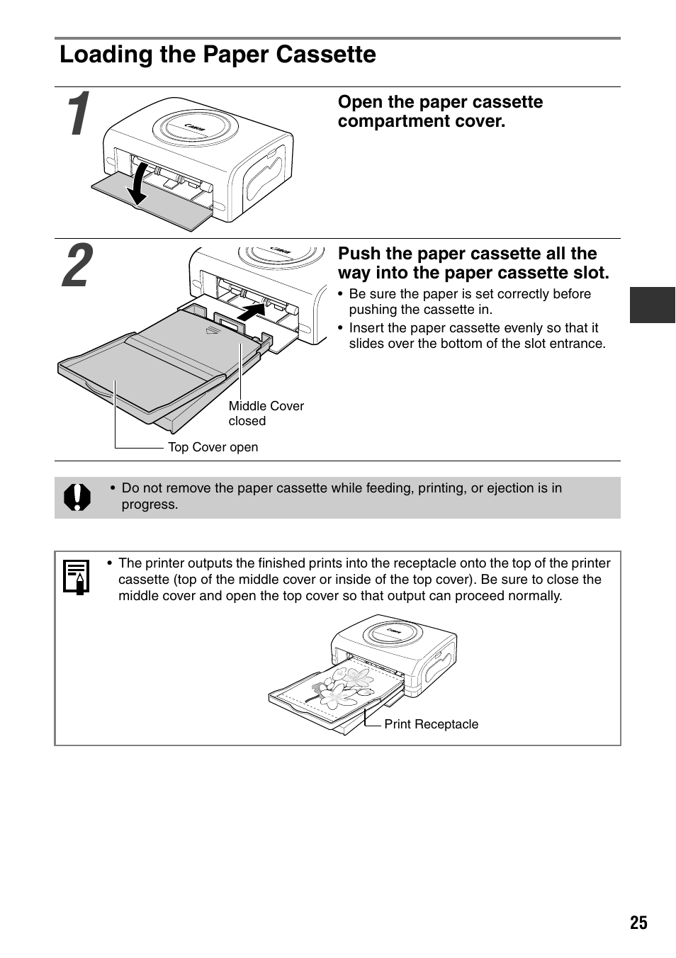 Loading the paper cassette | Canon CDI-M113-010 User Manual | Page 26 / 154