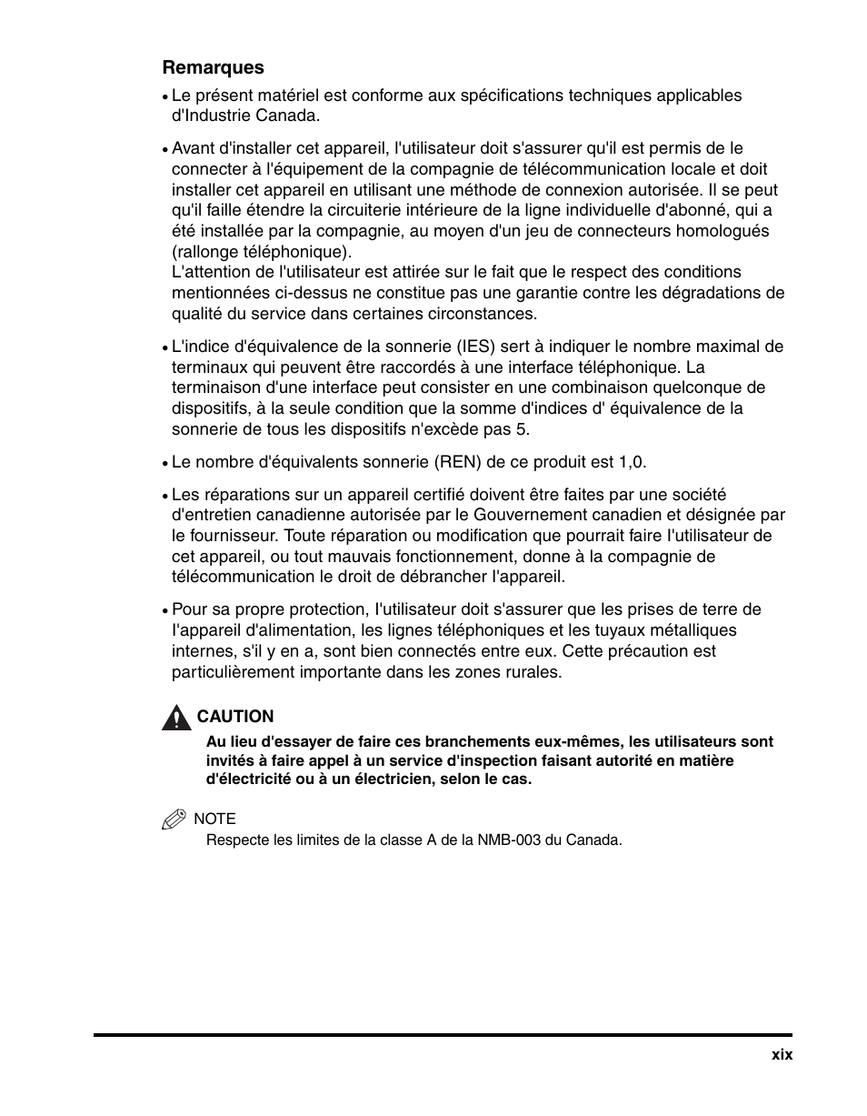 Remarques | Canon IMAGERUNNER 2230 User Manual | Page 21 / 352
