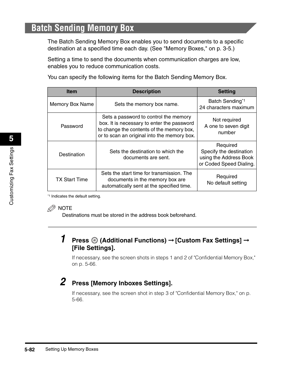Batch sending memory box, Batch sending memory box -82 | Canon IMAGERUNNER 2230 User Manual | Page 248 / 352