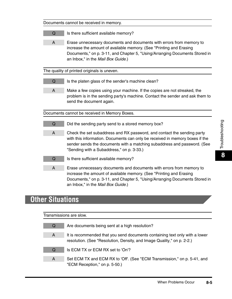 Other situations, Other situations -5 | Canon IMAGERUNNER 2230 User Manual | Page 313 / 352