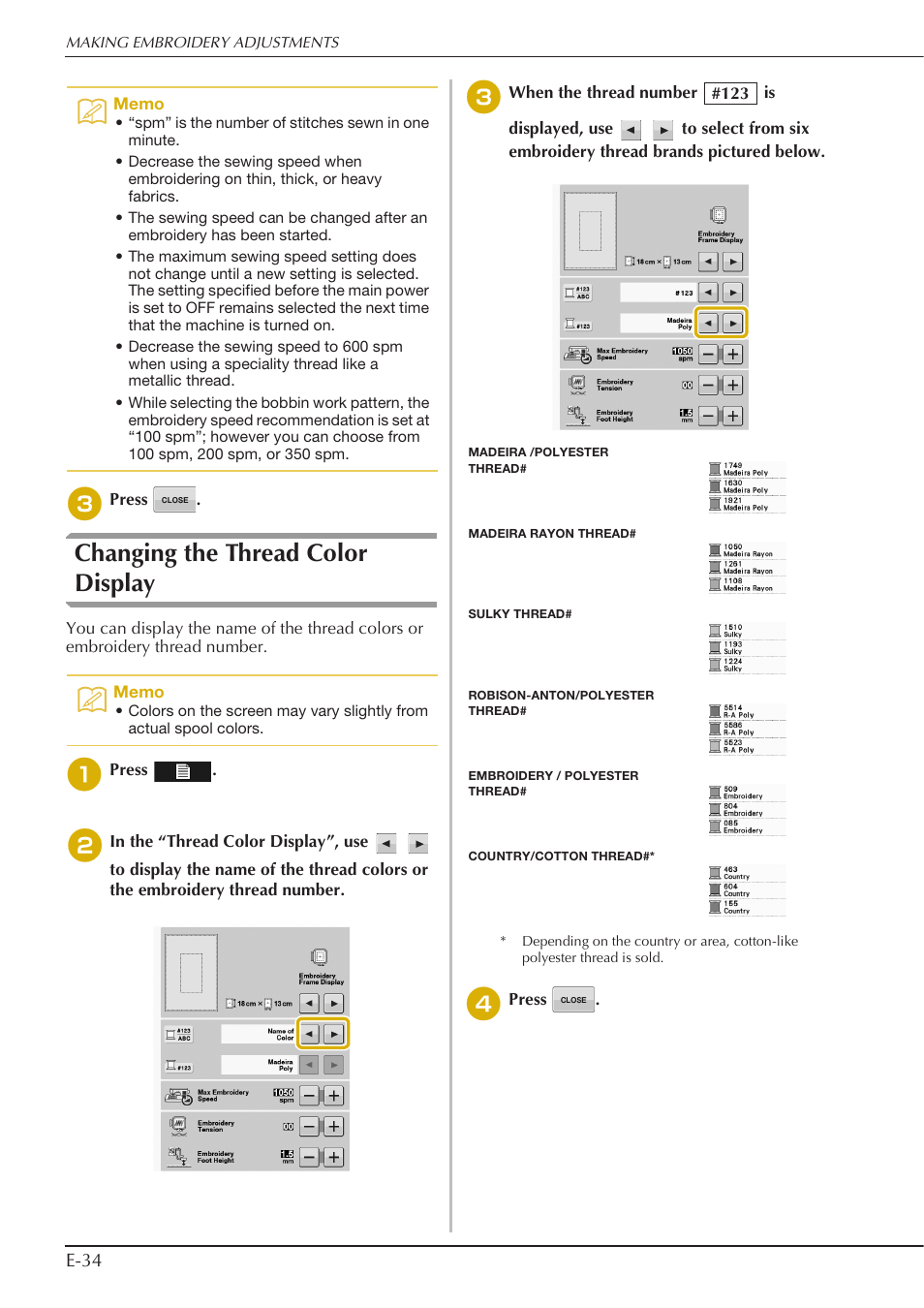 Changing the thread color display | Baby Lock Spirit (BLPY) Instruction and Reference Guide User Manual | Page 100 / 184
