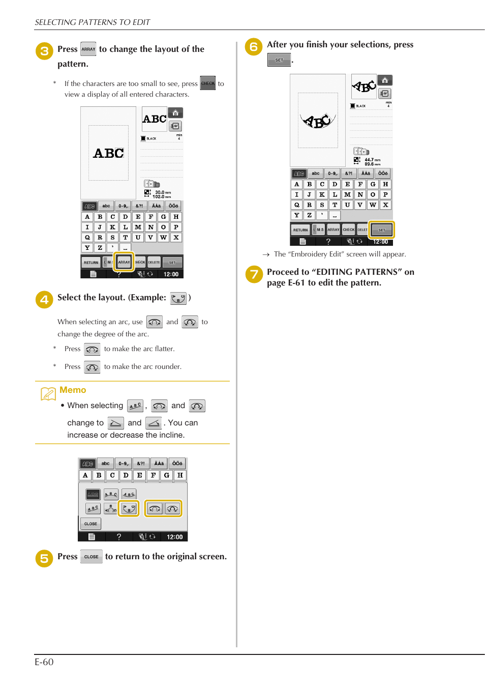 E-60 | Baby Lock Spirit (BLPY) Instruction and Reference Guide User Manual | Page 126 / 184