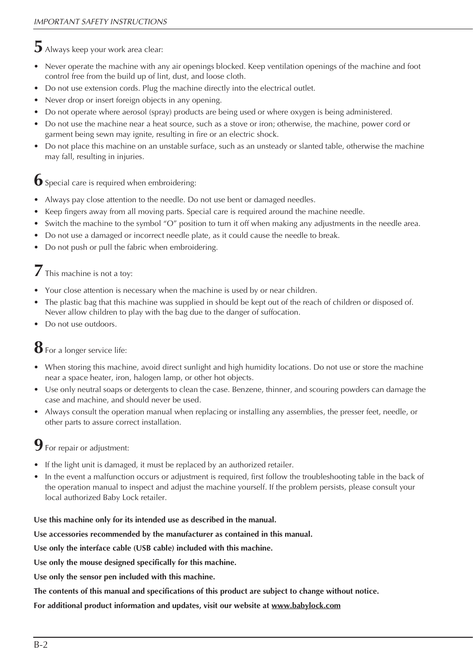 Baby Lock Spirit (BLPY) Instruction and Reference Guide User Manual | Page 4 / 184