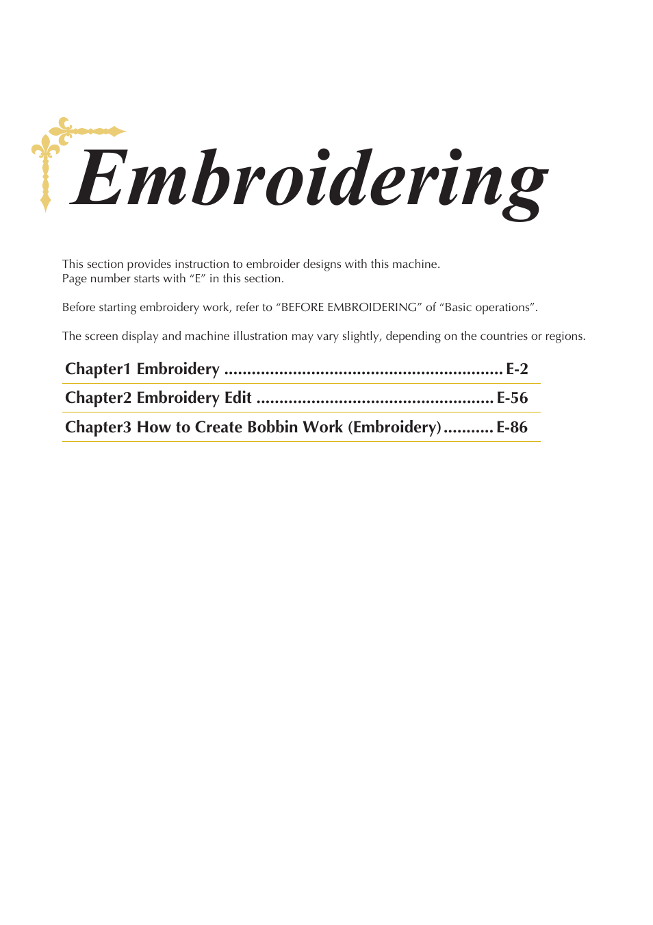 Embroidering | Baby Lock Spirit (BLPY) Instruction and Reference Guide User Manual | Page 67 / 184