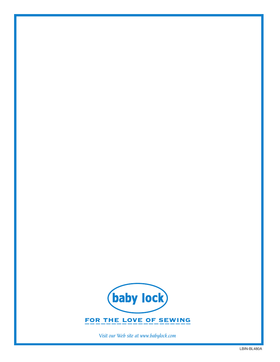 Baby Lock Diana (BL480A) Getting to Know Guide User Manual | Page 32 / 32