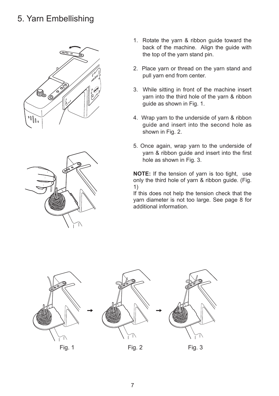 Yarn embellishing | Baby Lock Embellisher (EMB12-2) Manual User Manual | Page 10 / 16