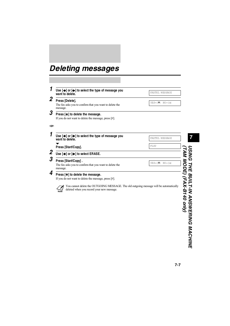 Deleting messages | Canon B115 User Manual | Page 50 / 118