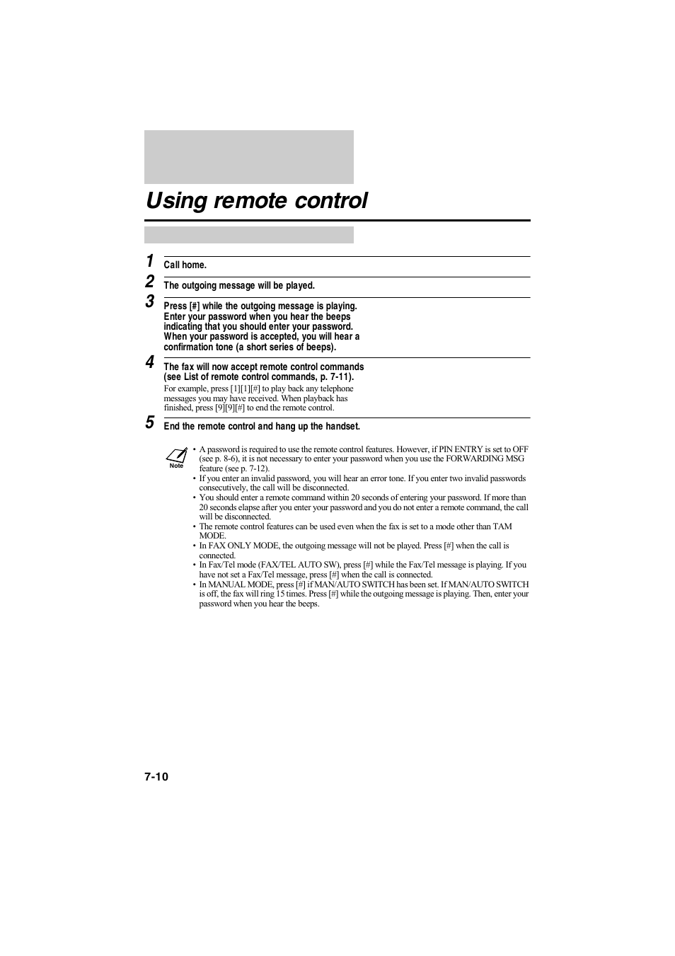 Using remote control | Canon B115 User Manual | Page 53 / 118