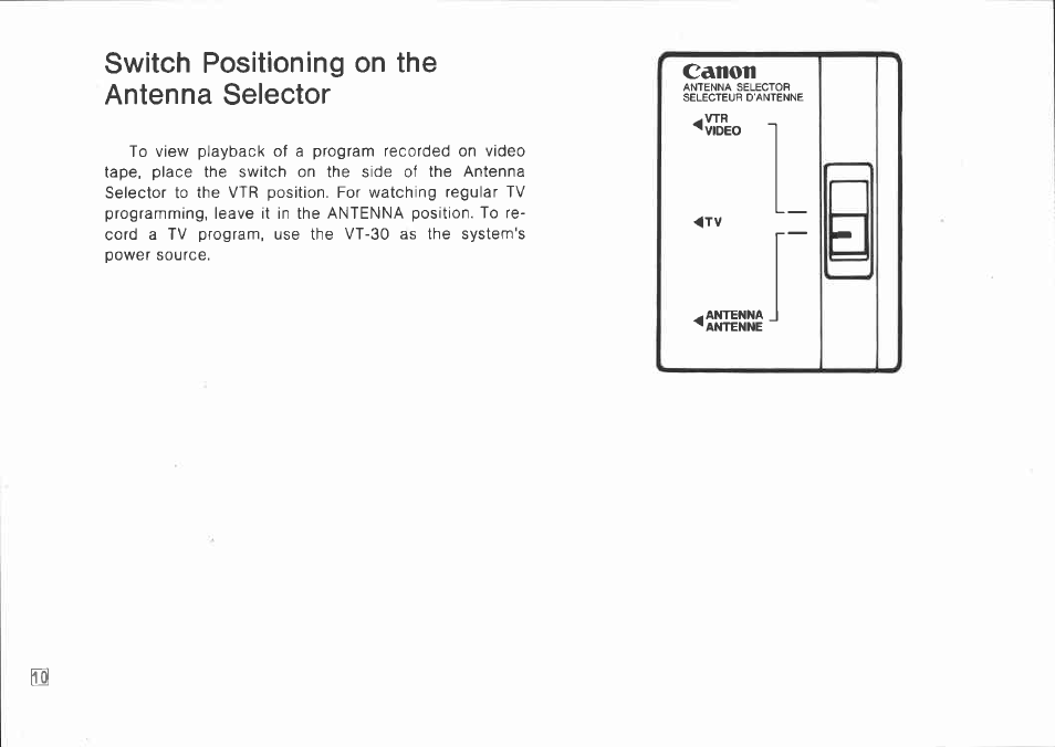 Canon CA-30 User Manual | Page 10 / 34