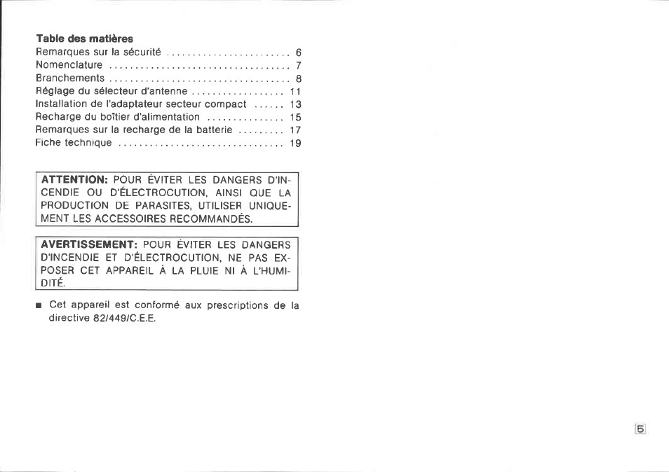 Canon CA-30 User Manual | Page 5 / 34