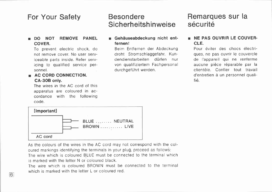 Canon CA-30 User Manual | Page 6 / 34