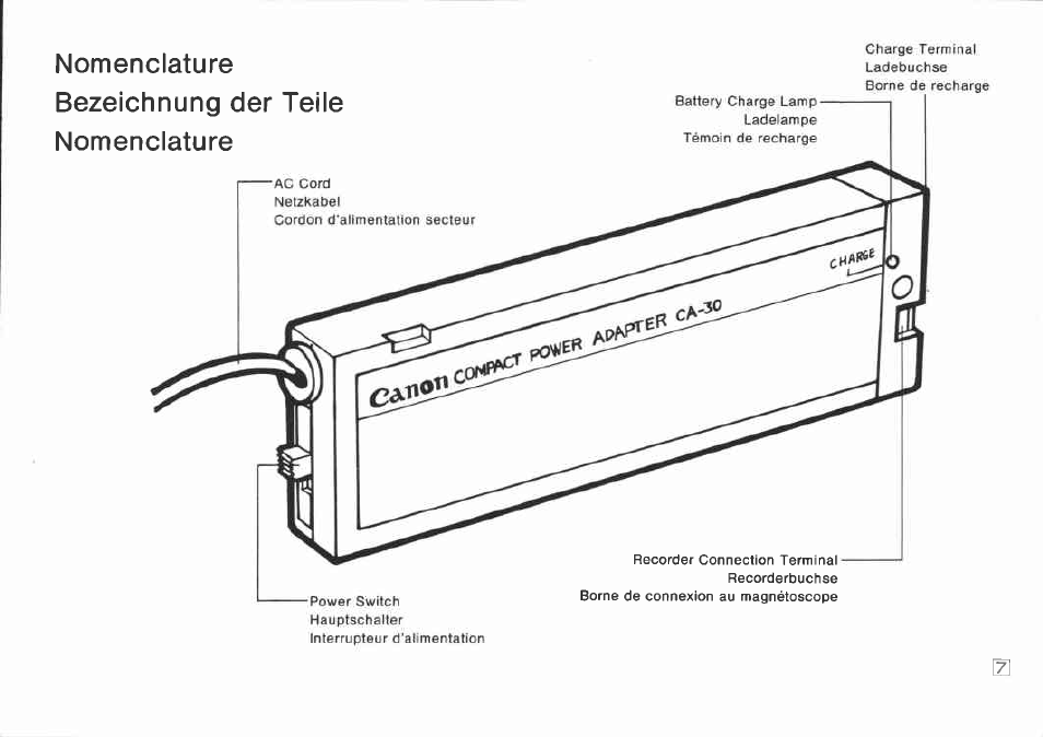 Canon CA-30 User Manual | Page 7 / 34