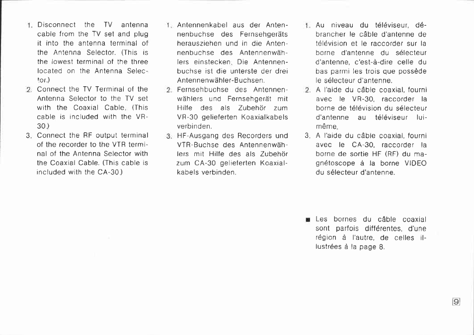 Canon CA-30 User Manual | Page 9 / 34