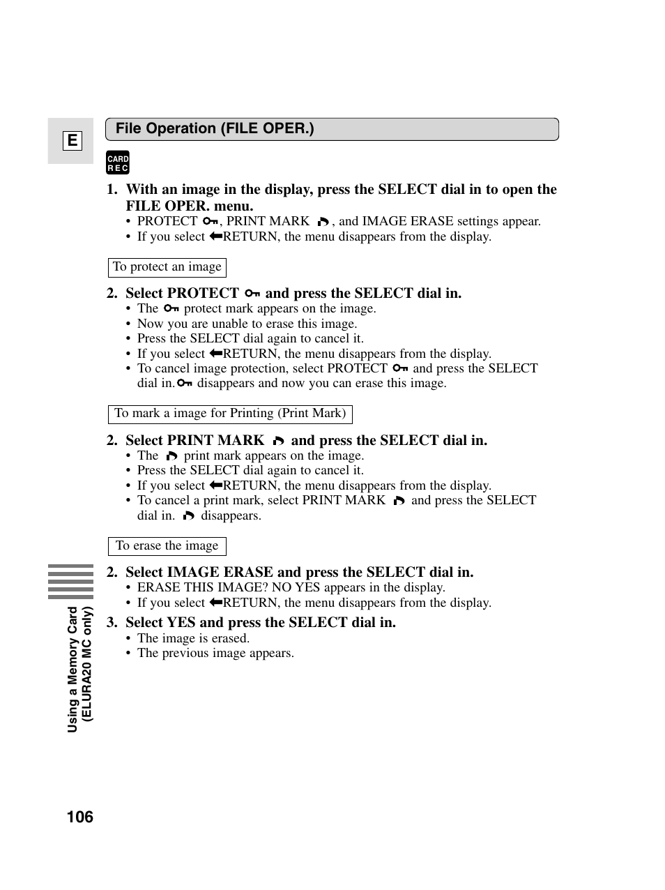 106 e | Canon elura20 User Manual | Page 106 / 152