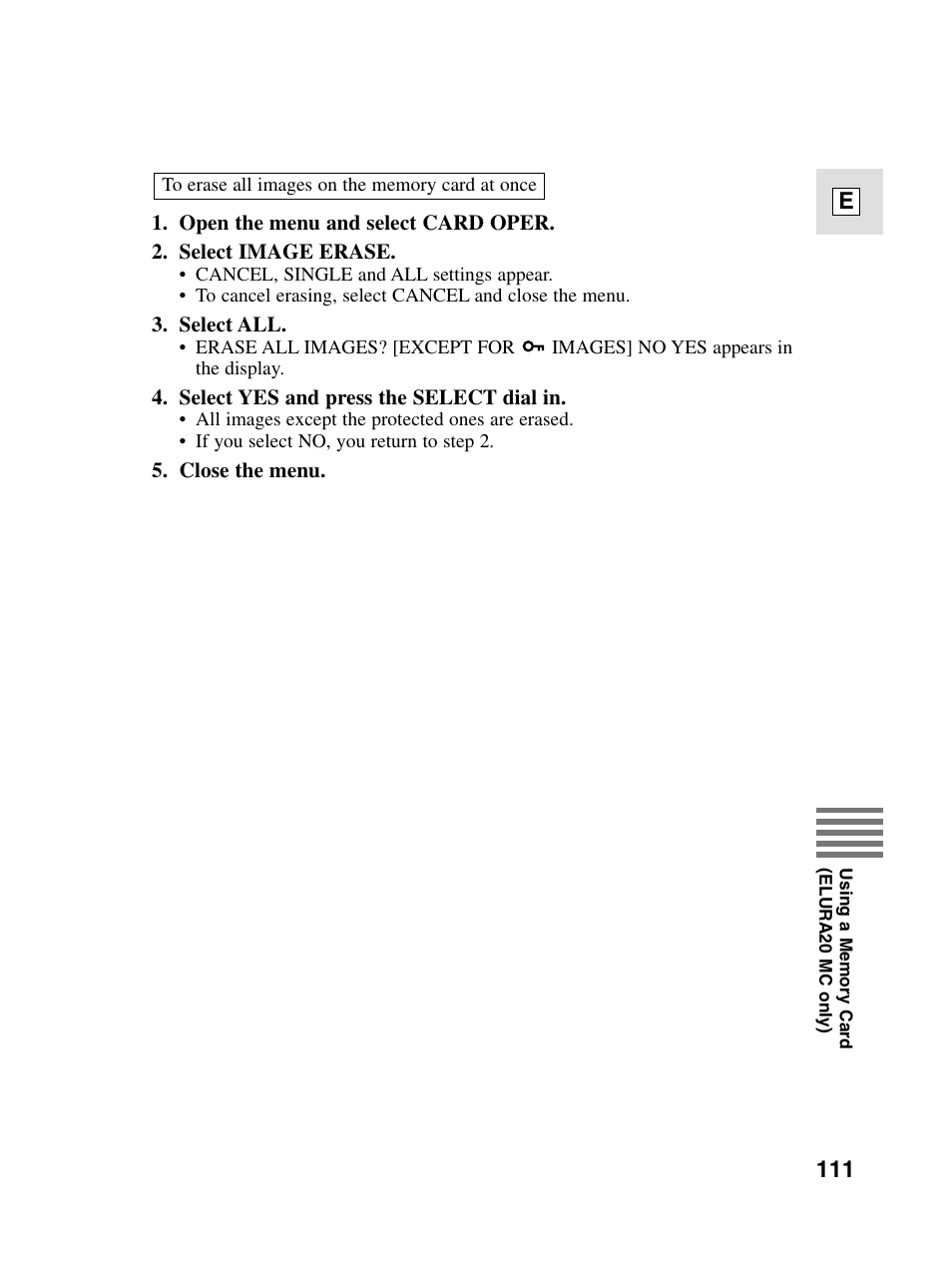 Canon elura20 User Manual | Page 111 / 152