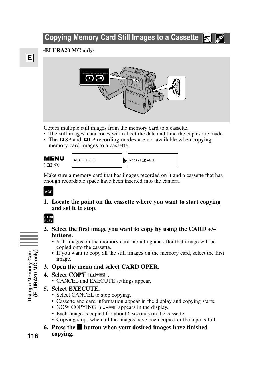 116 e | Canon elura20 User Manual | Page 116 / 152