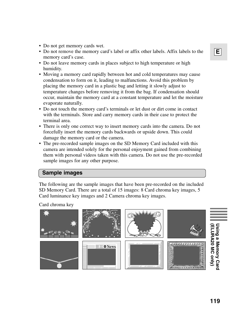 119 e | Canon elura20 User Manual | Page 119 / 152