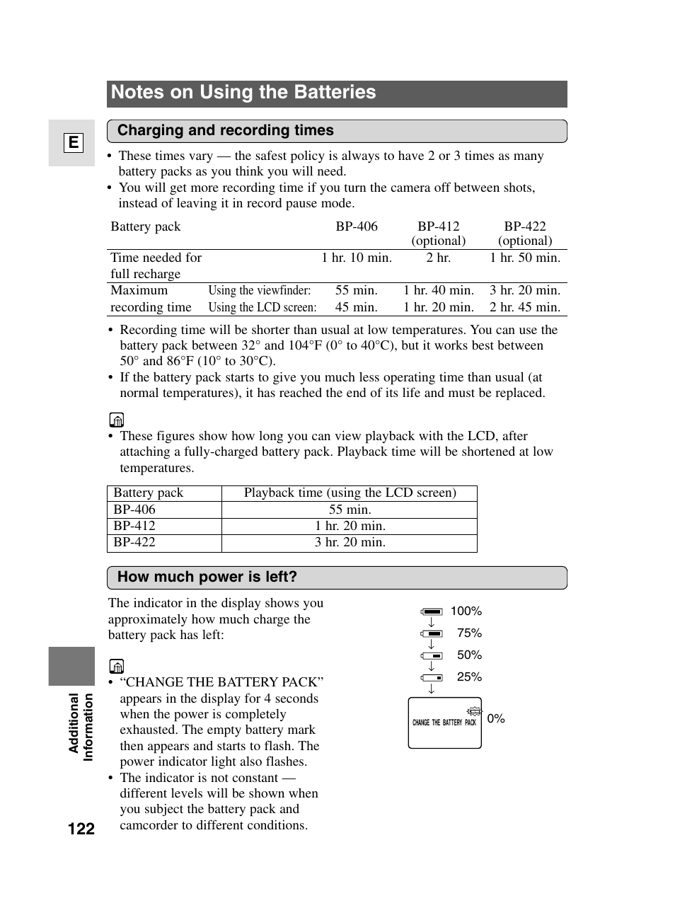 122 e | Canon elura20 User Manual | Page 122 / 152