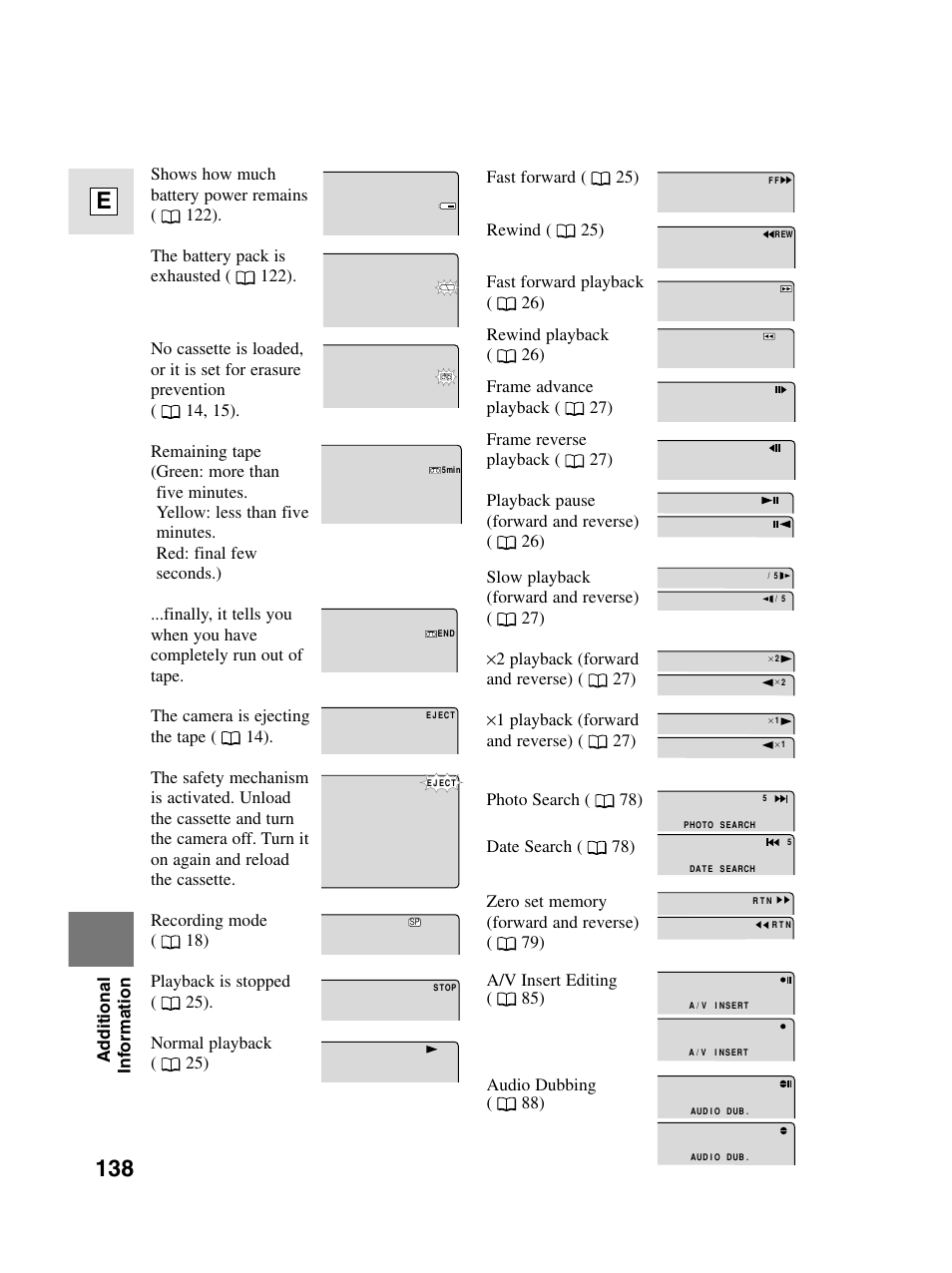 138 e | Canon elura20 User Manual | Page 138 / 152