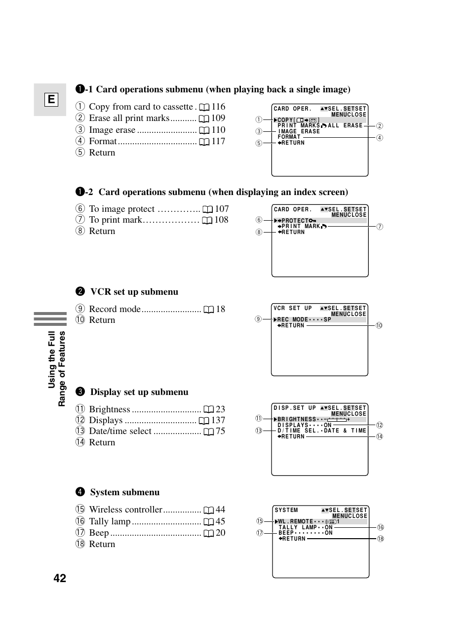 42 e | Canon elura20 User Manual | Page 42 / 152
