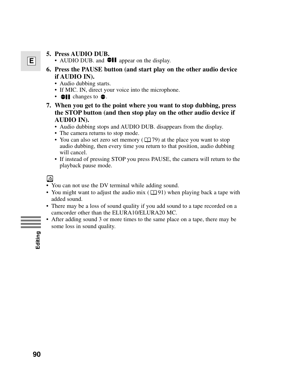 Canon elura20 User Manual | Page 90 / 152