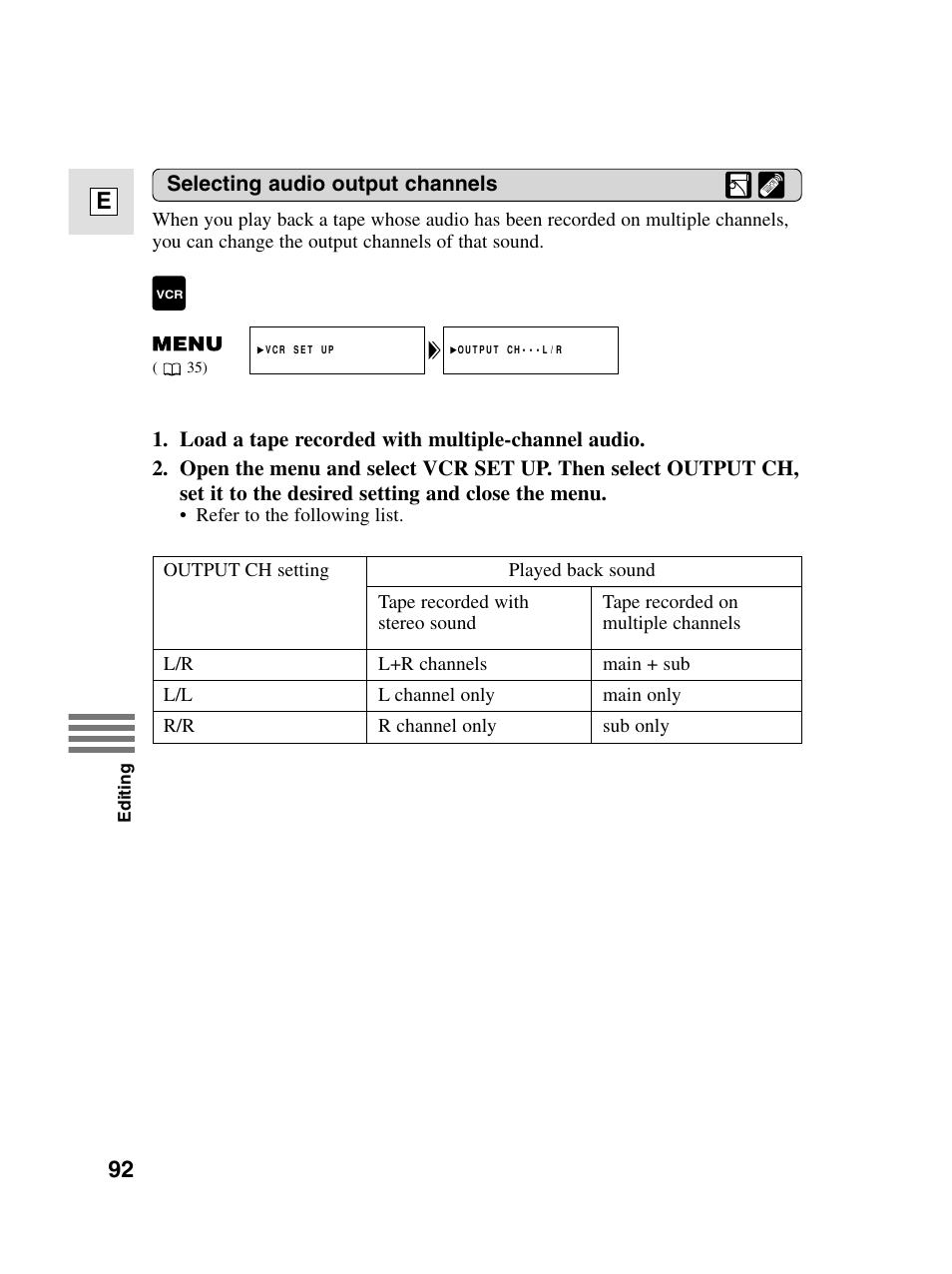 92 e | Canon elura20 User Manual | Page 92 / 152