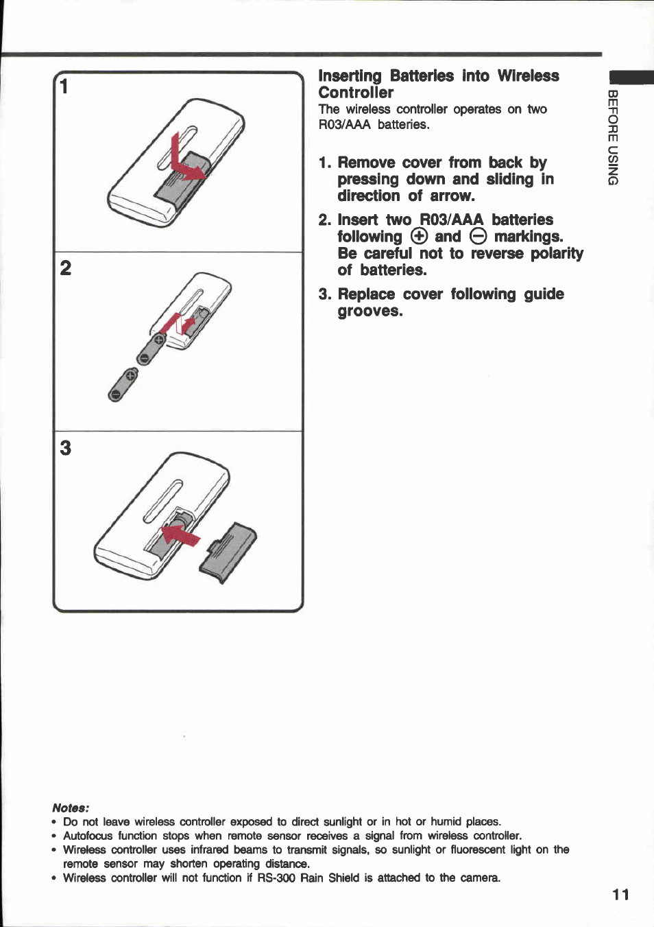 Canon E 600 User Manual | Page 11 / 96