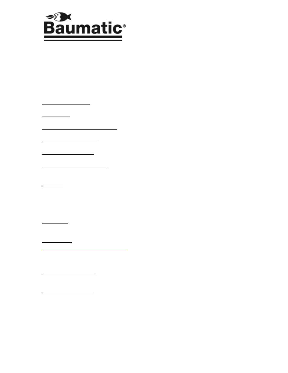Baumatic BCE625-SS User Manual | Page 39 / 40
