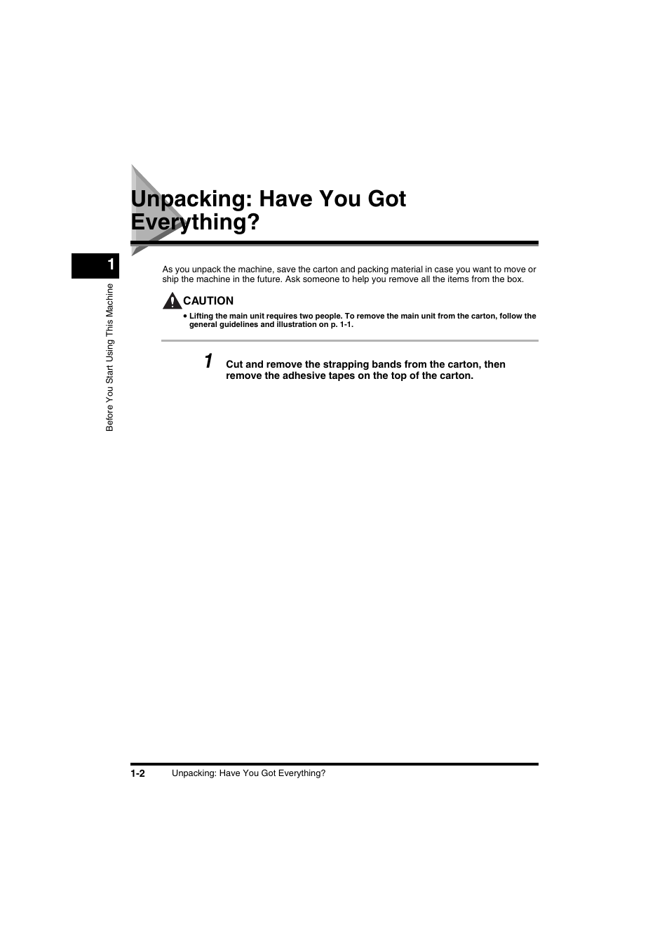 Unpacking: have you got everything, Unpacking: have you got everything? -2 | Canon FAX-L2000IP  EN User Manual | Page 18 / 108