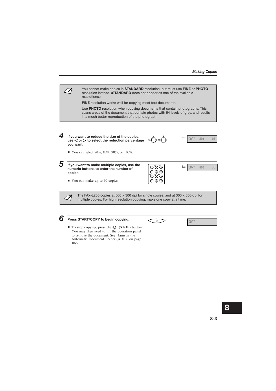 Canon L250 User Manual | Page 183 / 282